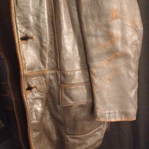 Vintage 70s Suedebane Genuine sheepskin lined Leather Marlboro Jacket XL RARE - Picture 4 of 11